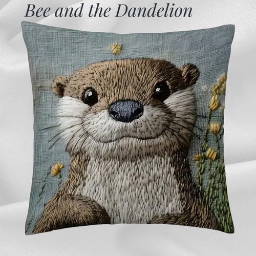 Cute otter plush cushion - plush,