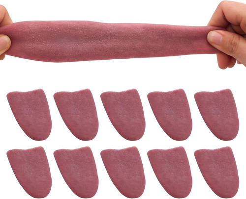 10pcs halloween fake tongue - 10pcs,