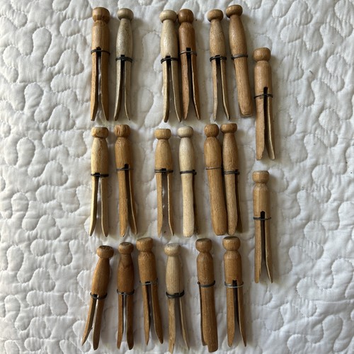 Wooden clothes pins with - wooden,