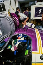 Jan Lammers Silk Cut Jaguar Jaguar XJR 9 LM TWR Jaguar V12 sits in- Old Photo