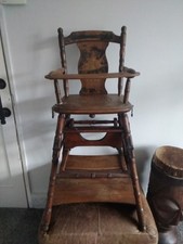  Vintage Child's metamorphic high chair ( Collection Only )
