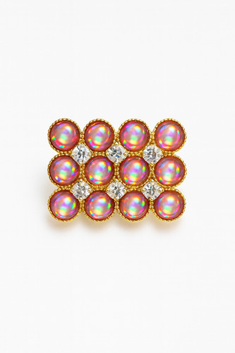 Vintage style cluster ring - style,