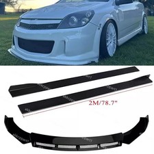 For Vauxhall Corsa VXR Side Skirts +Front Bumper Lip Splitter Spoiler Kit UO