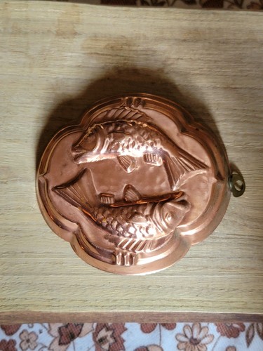 Vintage copper jelly mould - copper,