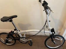 Brompton A Line 2024, 3-speed, fits all,  white, bag attachment, bike pump, 