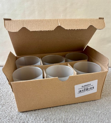 Pack frosted candle jars - frosted,