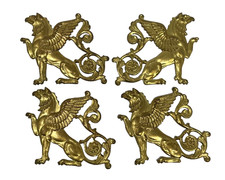 Set of 4 Gilt Griffin