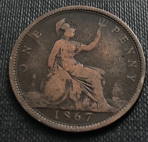 1867 victorian one penny - victorian,