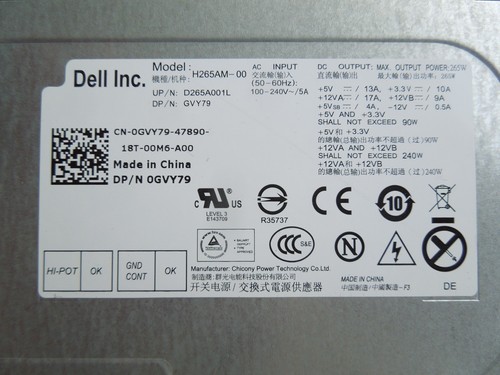 H265am dell opti - h265am-00,