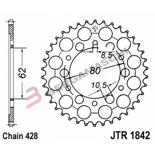 Crown 1842 z42 yamaha 350 - jt,