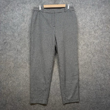 LK Bennett Trousers Womens Size Uk 14 Black White Houndstooth Straight Leg