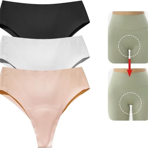 3pcs wedgie thong - more, camel