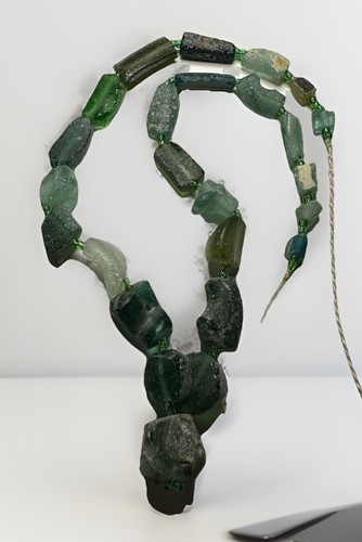 Ancient roman glass fragment - roman,