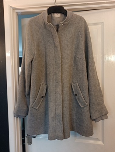 Ladies grey wool mix - mix, coat