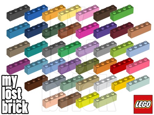 Lego part 3010 bricks 1x4 - -,