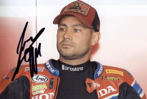 Leon haslam hand signed 6x4 - hand,
