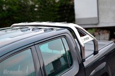 Roll Bar + LEDs For Volkswagen Amarok 2010 - 2016 Polished Stainless Steel 4x4