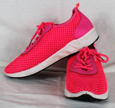 PLAYBOY HOT PINK MESH SNEAKERS SIZE 8 WHITE LOGO SHOESTRING CLOSURE SHOES RARE