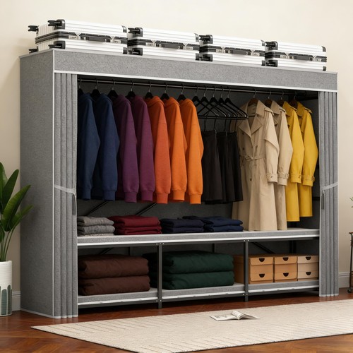 Portable closet for - closet, hanging