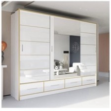 Wardrobe - High Gloss Sliding