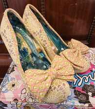 Irregular Choice New Mal E bow Yellow /Pink Shoes Size 5 (38)