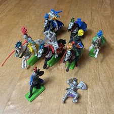 Vintage Britains Deetail Medieval Knights Figures Horses Job Lot Bundle 1971