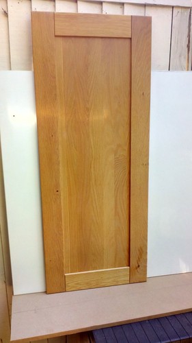 Solid light oak - light, kitchen
