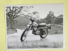 Vintage 1974 Model SX250 Motorcycle Photograph. From A Collection 21 x 17cm