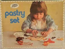 Vintage Boots Childs cooking kitchen Pastry set scales bowl mincer whisk rolling