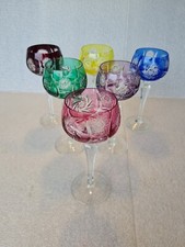6 Nachtmann Traube Bavarian Crystal Wine Glasses