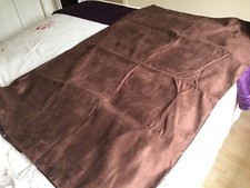 NEXT FAUX SUEDE CHOCOLATE BED RUNNER SIZE 145X190 IN VGC HARDLY USED