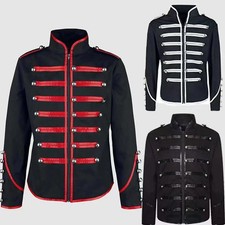 Stylish Men's Retro Gothic Jacket Frock Coat Victorian Morning Steampunk Top