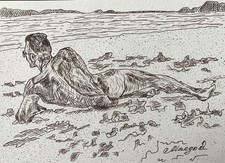 Erotic Art Original Ink Pen