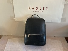Radley Backpack Small SUNNY DENE Evenfall Black Leather RRP £239 BNWT