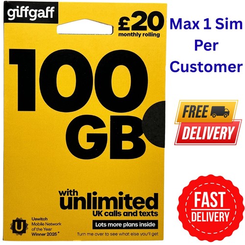 New giffgaff sim - 1, 3