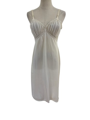 Vtg 40s ivory slip lace - vtg, nylon