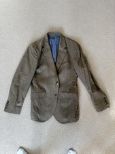 Hacket Mens Jacket Tweed/Herringbone-ish 42R Wool, Cotton & Cashmere