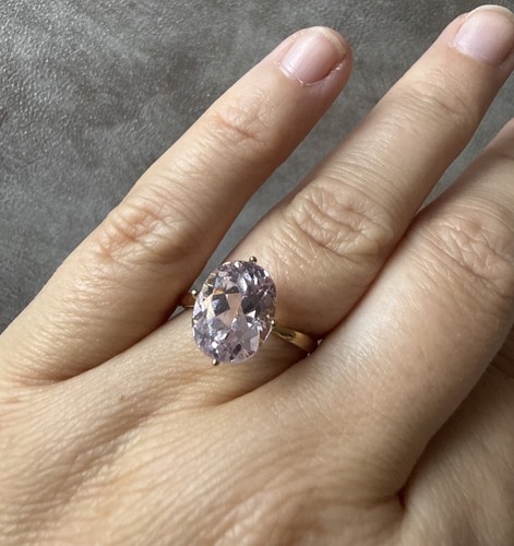 9ct yellow gold morganite - 9ct,