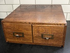 Vintage Office 2 Drawer Wooden