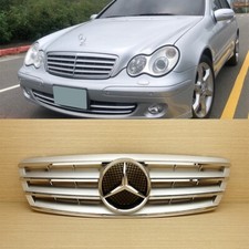 4 FINS Front Grille Silver /