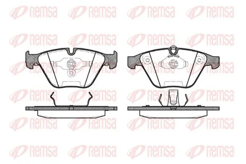 Brake pads front - pads, axle