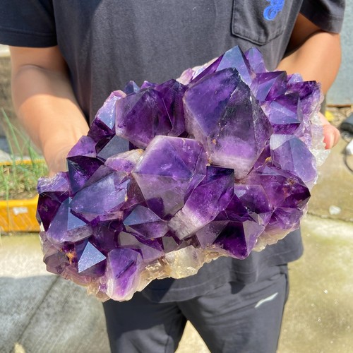 7lb natural amethyst geode - natural,