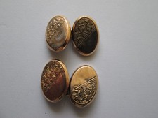 9ct Gold Cuff links       -       Victorian, CHESTER Hallmarked