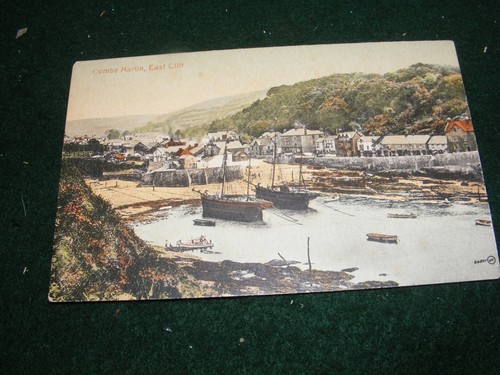 Vintage postcard combe martin - vintage,