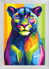 Colorful Panther Pop Art