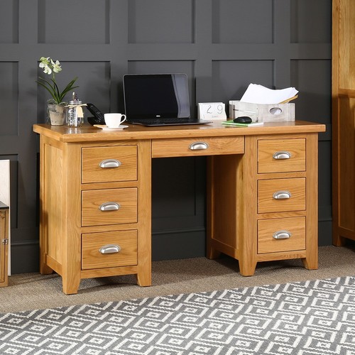 Twin pedestal desk cheshire - twin,