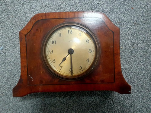 Vintage 8day mantel clock x - mantel, 8