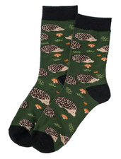 Ladies Dark Green  Hedgehog