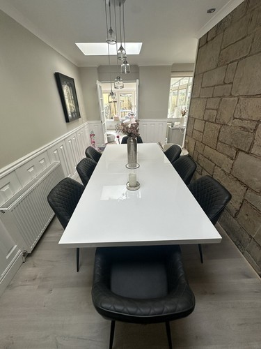 Dwell white gloss - white, extending
