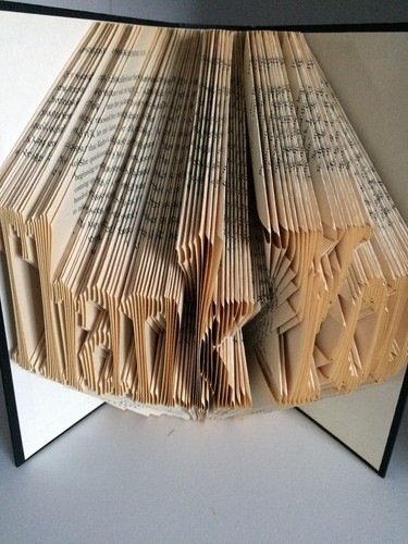 Book folding art pattern thank - folding,